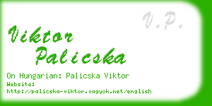 viktor palicska business card